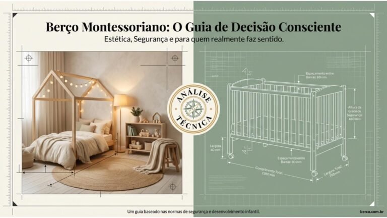 Berço montessoriano: o que é, prós e contras e para quem realmente faz sentido