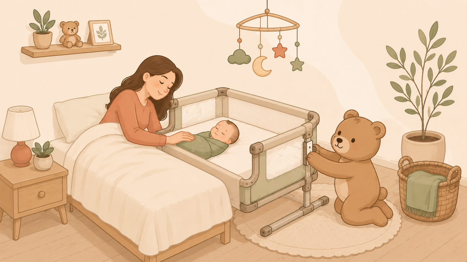 Berço Acoplado ou Co-Sleeper: o que é, prós, contras e vale a pena?
