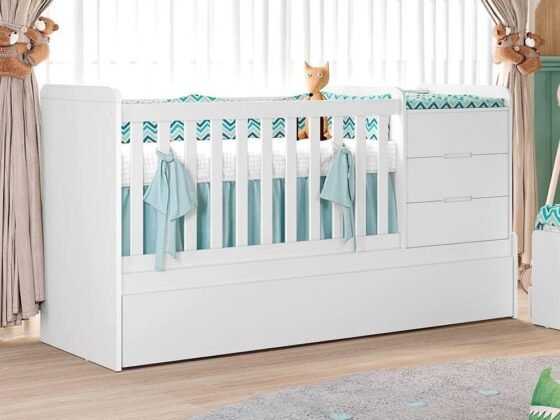 Berço Multifuncional Cléo Carolina Baby branco