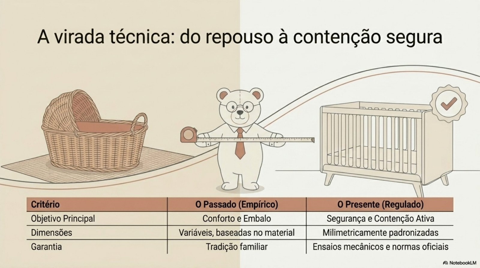 Comparativo: o passado empírico versus o presente regulado do berço