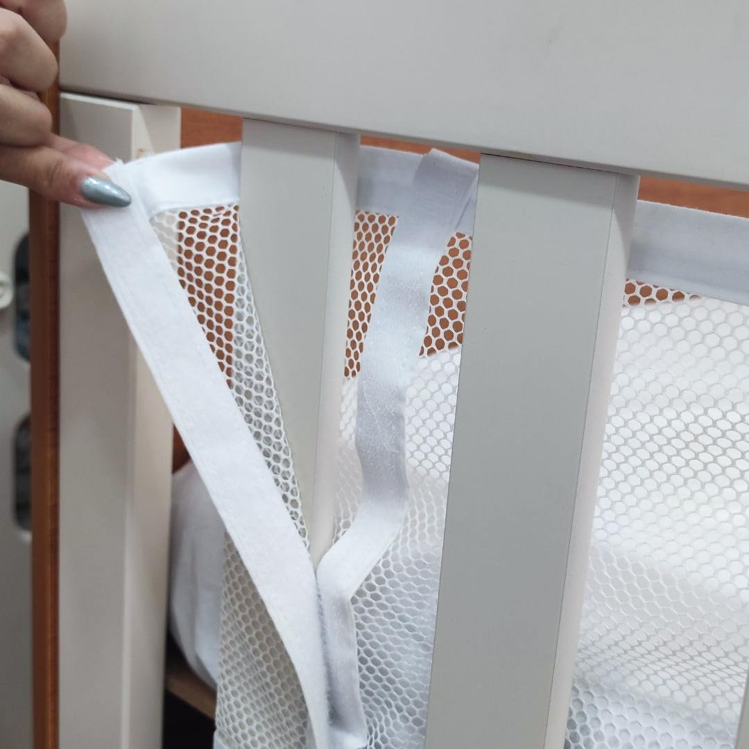 Protetor Berço Tela Antissufocante Kit 2 Peças
