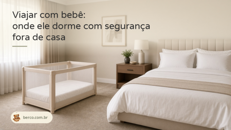 Viajar com bebê: onde ele dorme com segurança fora de casa